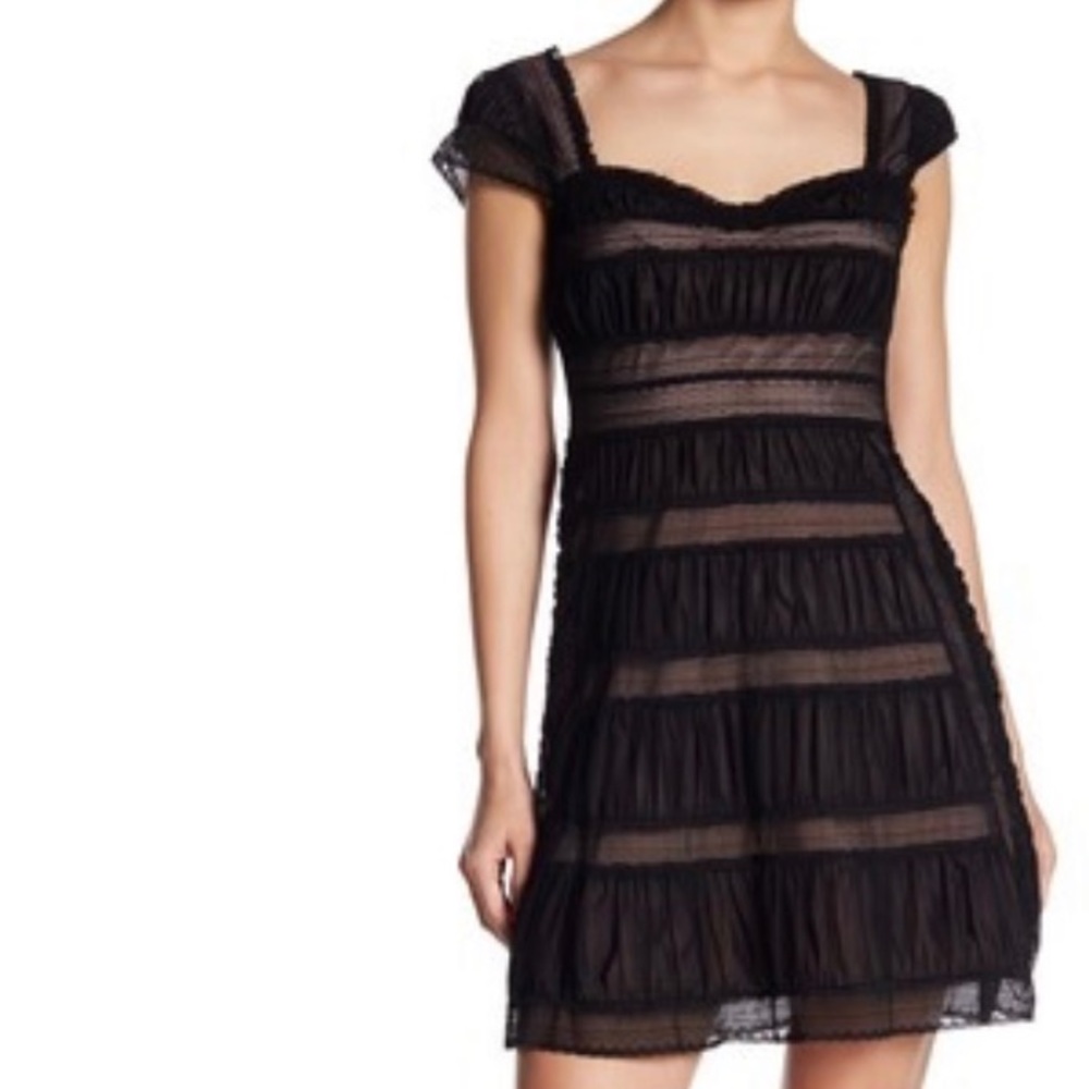 Free People Alicia Lace Mini Dress